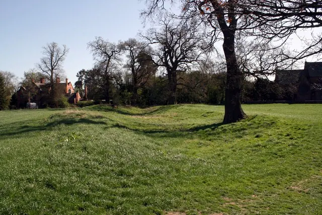 Motte and Bailey earthworks at Aldford Castle