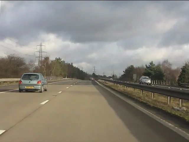 M56 Motorway crosses the A41