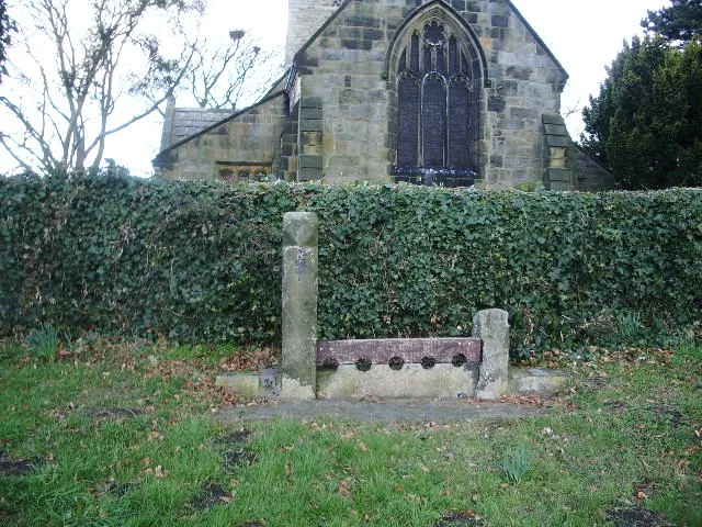 Stocks, near by St Oswald's Church, Leathley