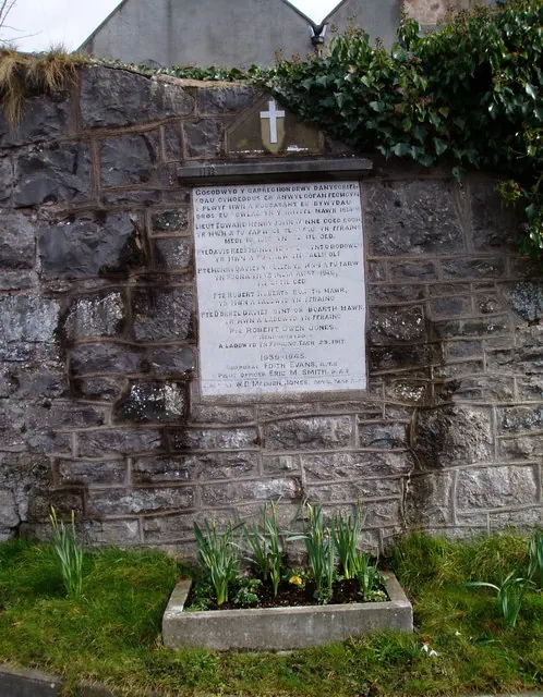 War Memorial at Llangynhafal Church