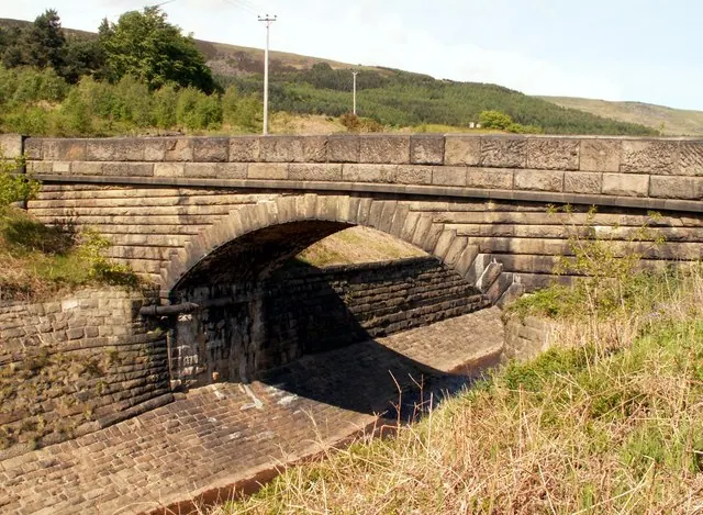 The Bridge spans the leat between Rhodeswood & Valehouse Reservoirs