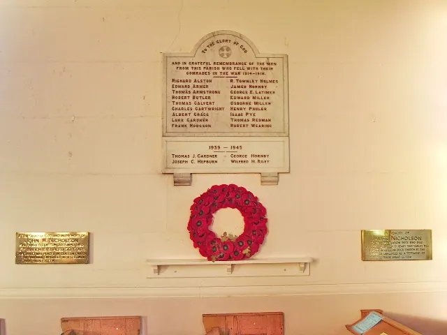 Christ Church, Glasson, War Memorial