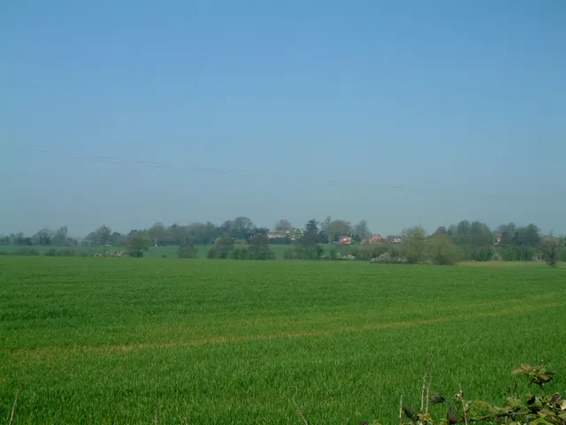 Across the fields to Haunton Hall