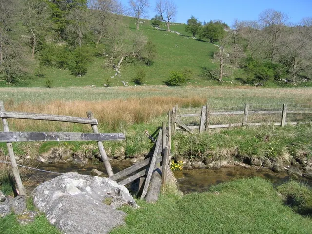 Footbridge across Gordale Beck