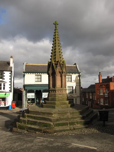 Malpas cross from Church Street
