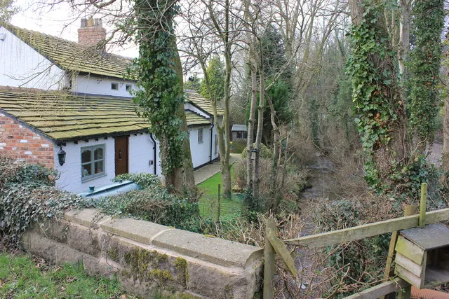 Midge Brook downstream from Mill Lane bridge