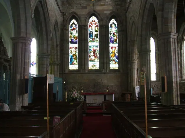 The interior of the Priory Church of St Mary and St Hardulph, Breedon on the Hill