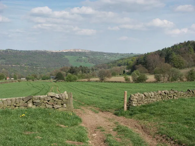 Looking across towards the Crich Stand war memorial.