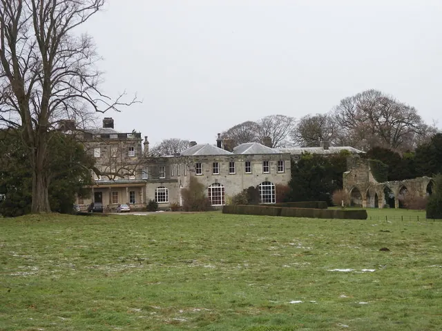 Birdsall House and old church ruins