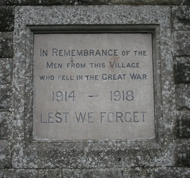 Romanby War Memorial Plaque (North Face)