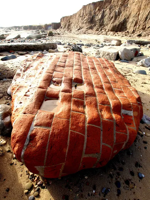 Building Remains on Kilnsea Beach