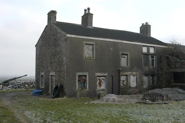 The ruins of Cockersands Abbey Farm