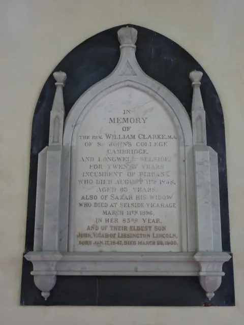 St Thomas' Church, Selside, Memorial