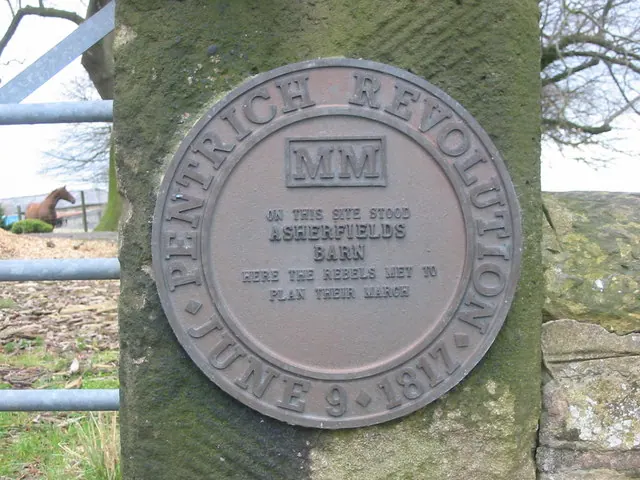 Pentrich Revolution Plaque at Asherfields Barn