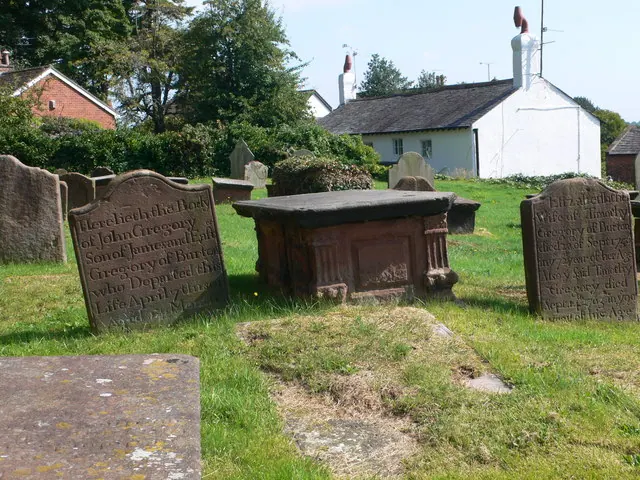 Gravestones at St Nicholas', Burton-in-Wirral