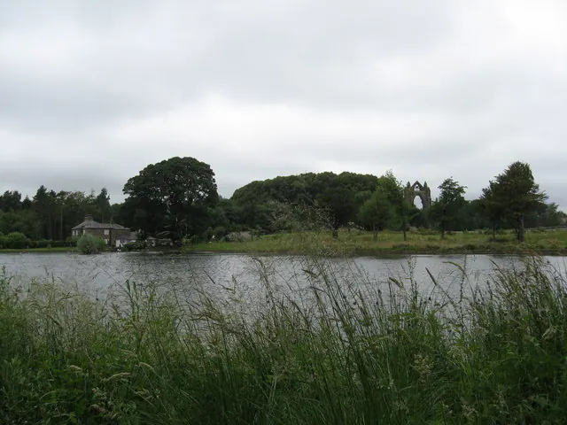 View across the Priory Pond