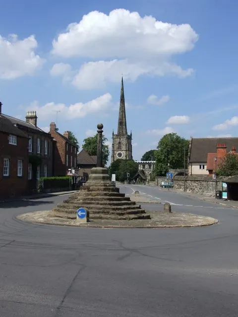 St Wystans Church viewed from the Cross