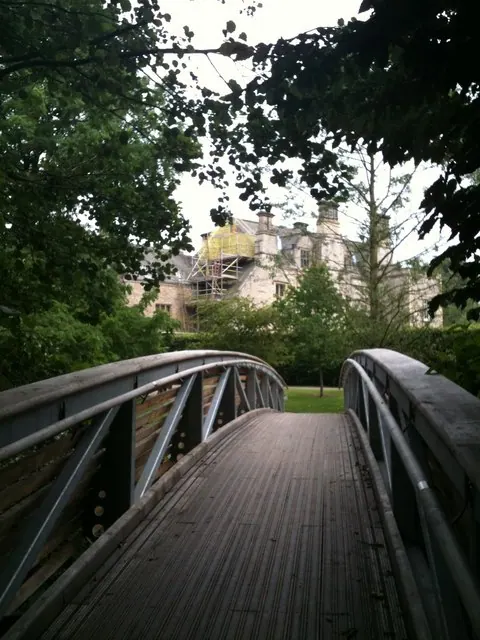 Footbridge towards Nunnington Hall
