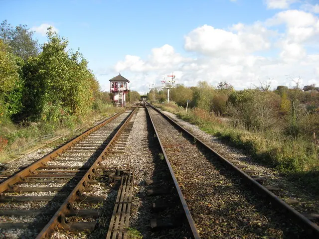 Footpath crossing the track near Kilby Bridge Signal Box