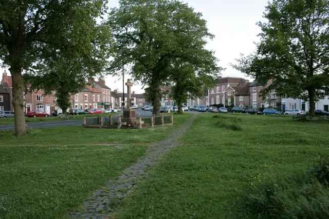 West Green and War Memorial