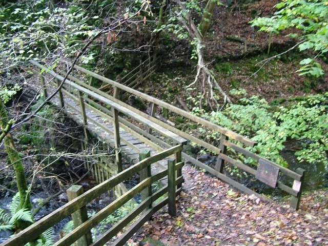 Footbridge over Hebblethwaite Hall Gill