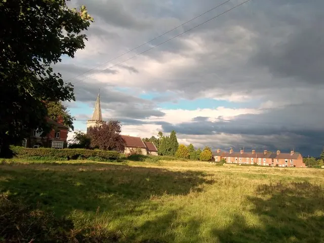 Abbey Fields and St Michael's Church in Rocester