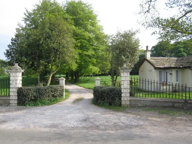 Gatehouse and entrance drive Thornycroft Hall