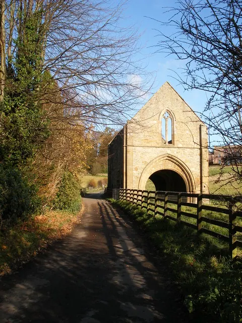 Lane and Gatehouse at Easby Abbey