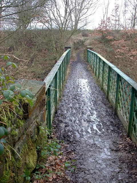 Footbridge across the railway