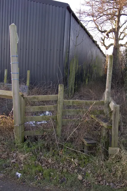 Public footpath to Lewth Hall