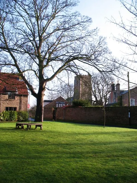 Village green and church