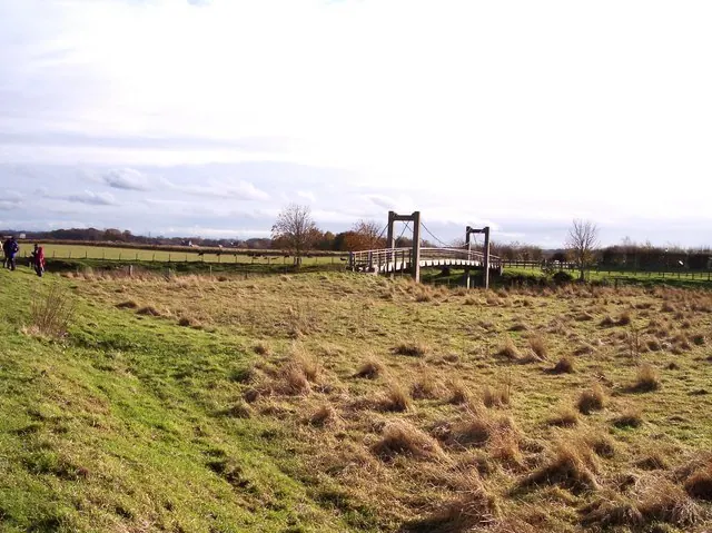 Footbridge over the River Wyre at Churchtown