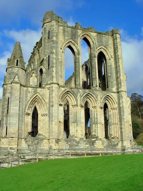 A wall in Rievaulx Abbey