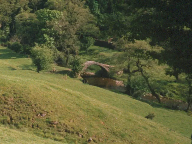 Packhorse bridge over Swanside Beck