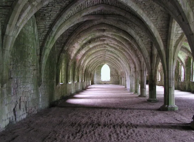 Inside Fountains Abbey