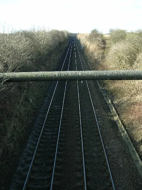 Micklefield - Garforth Railway from Ridge Bridge