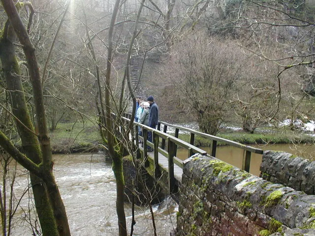 Footbridge over River Wye in Miller's Dale