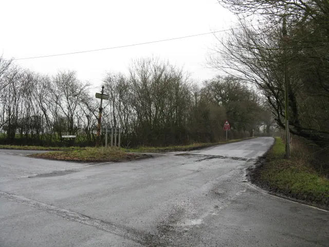 Dragon's Lane Crossroads From White Hall Lane
