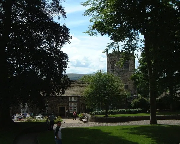 Church tower from the Castle grounds