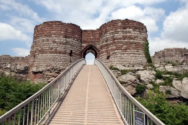 Modern Bridge, Old Gatehouse at Beeston Castle