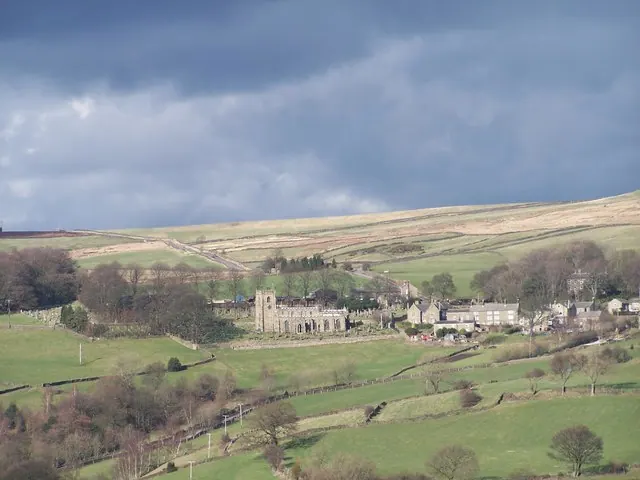 High Bradfield Church and Village taken from Mill Lee Road
