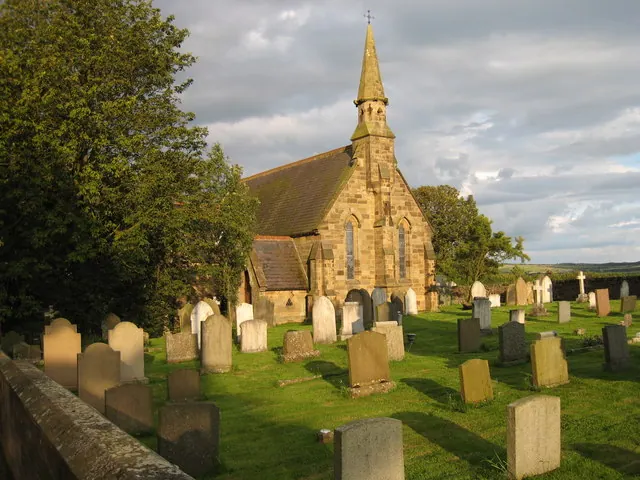 Gravestones in Ugthorpe church