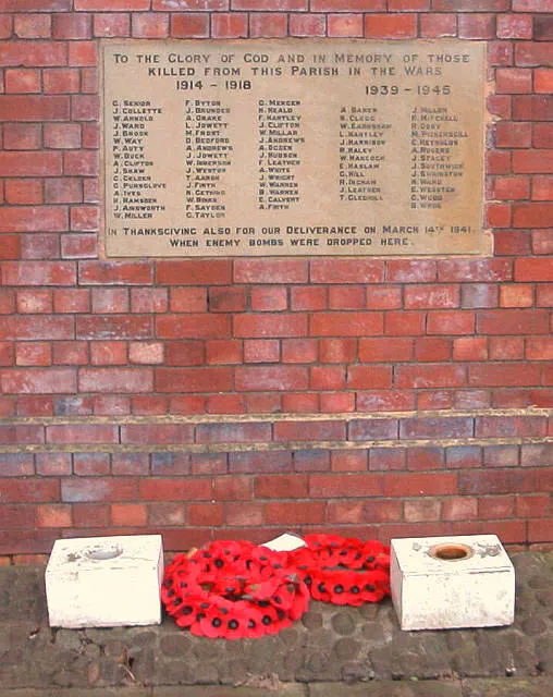 War Memorial at St. Anne's Church Wrenthorpe