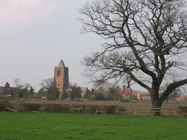 Waverton St  Peters across the fields