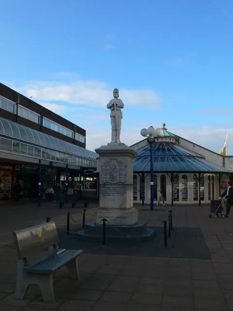 Boer War Memorial in Winsford Cross Shopping Centre