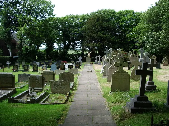Graveyard of St Anne's RC Church, Westby Mills