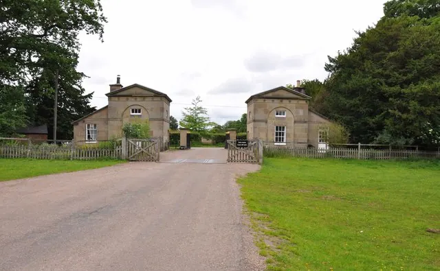 The rear of the north Gatehouse, Kedleston Hall