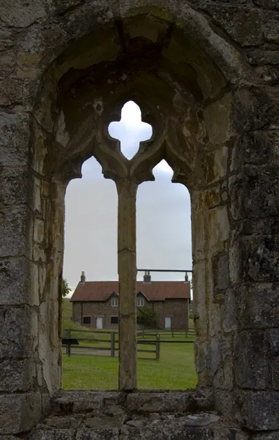 Wharram Percy church window