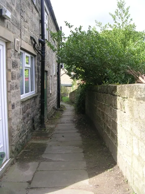 Footpath from Church view, Thorner, leading to Victory Hall