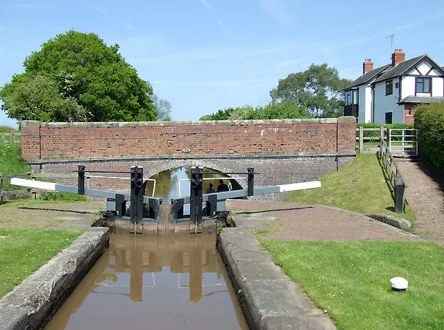 Bagley Lane Bridge and Lock, near Audlem, Cheshire